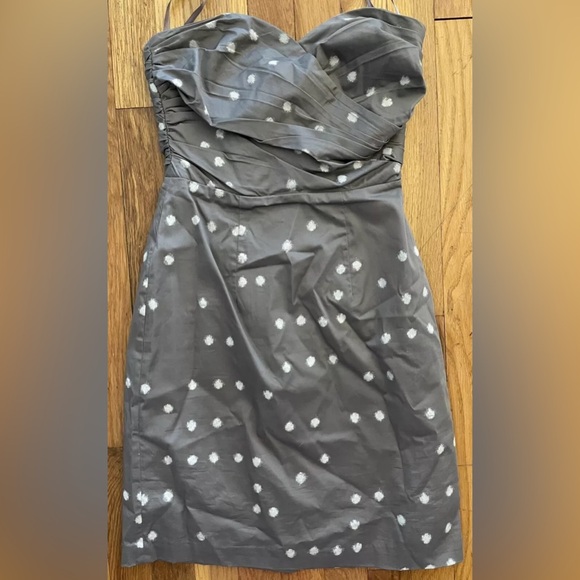 H&M gray polka dot sleeveless mid thigh mini dress 4 - Picture 1 of 5